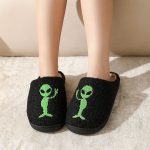 BERANMEY Halloween Slippers for Women Perfect Soft Plush Comfy Warm Slip-On Cute Womens Slippers Indoor Fluffy House Slippers for Women and Men Non-slip Fuzzy Flat Slides - Image 154